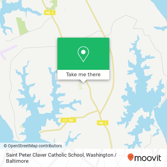 Saint Peter Claver Catholic School map