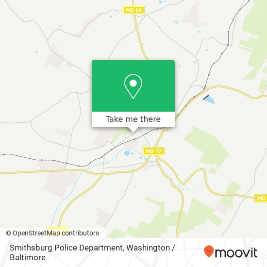 Smithsburg Police Department map