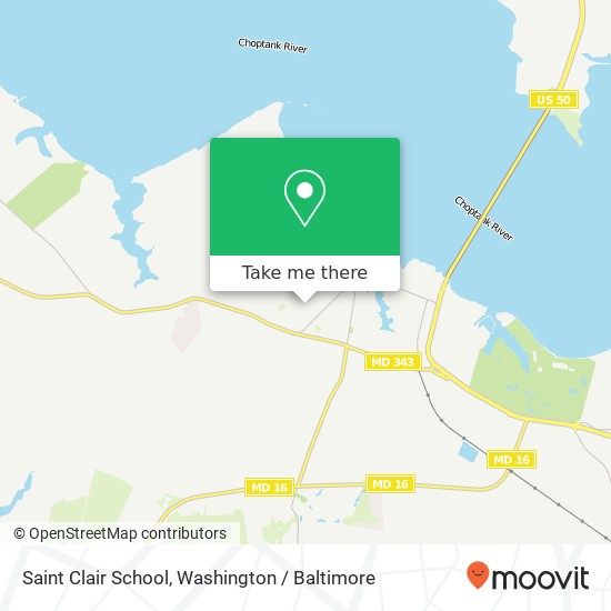 Mapa de Saint Clair School