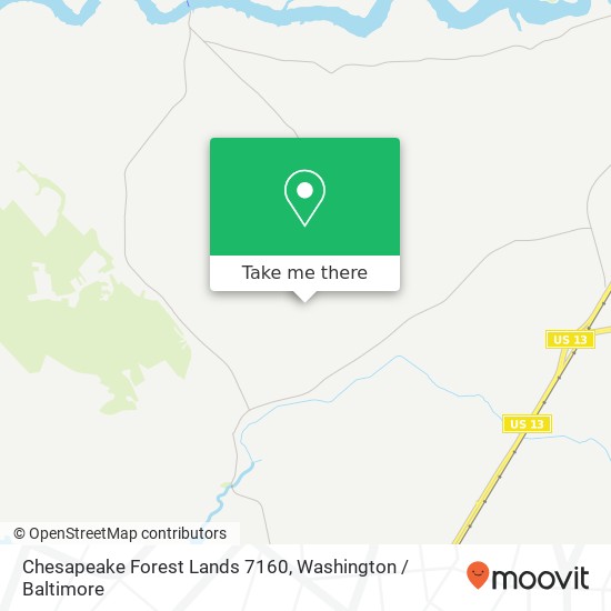 Mapa de Chesapeake Forest Lands 7160