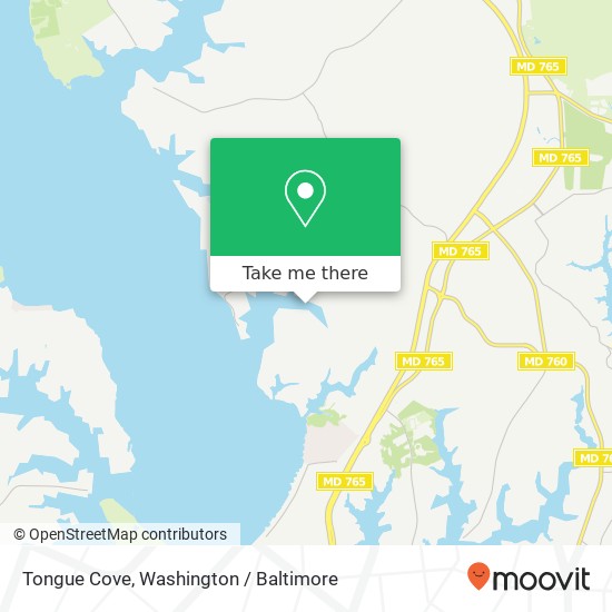 Mapa de Tongue Cove