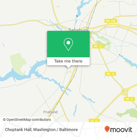 Mapa de Choptank Hall