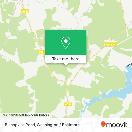 Bishopville Pond map
