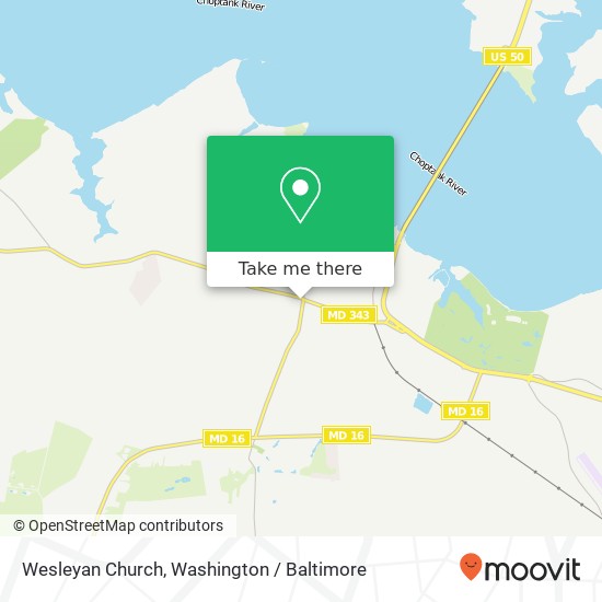 Wesleyan Church map