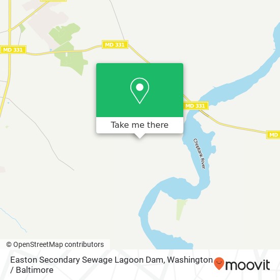 Mapa de Easton Secondary Sewage Lagoon Dam