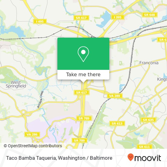 Mapa de Taco Bamba Taqueria