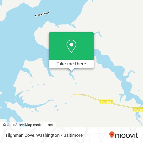 Tilghman Cove map