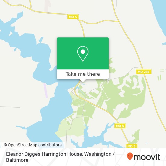 Mapa de Eleanor Digges Harrington House