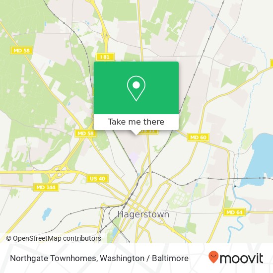 Mapa de Northgate Townhomes