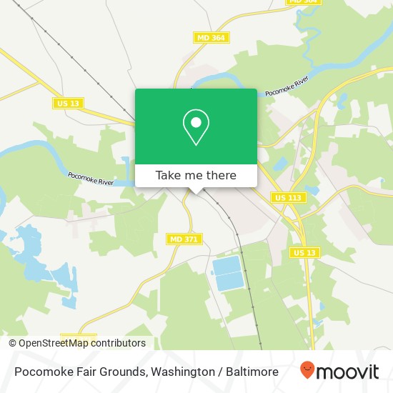 Pocomoke Fair Grounds map