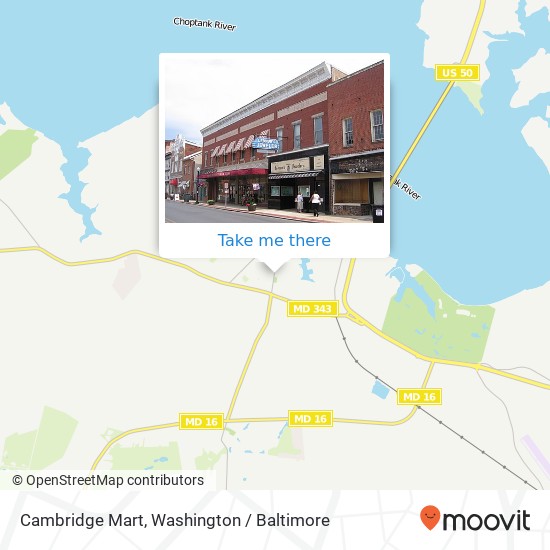 Mapa de Cambridge Mart