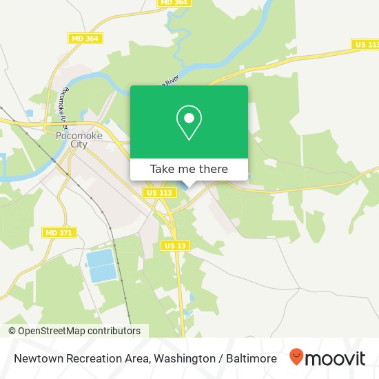 Newtown Recreation Area map