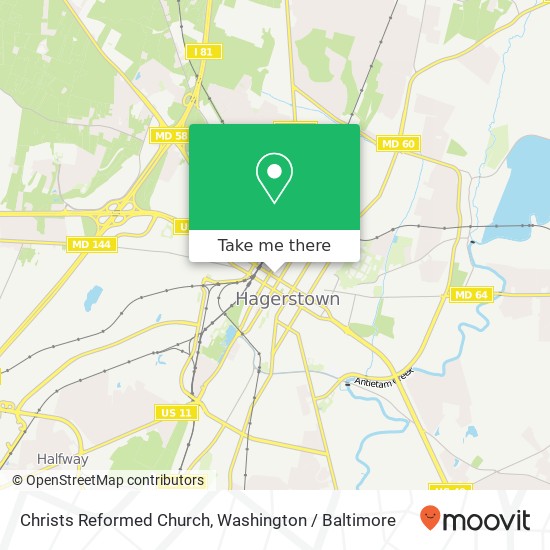 Mapa de Christs Reformed Church