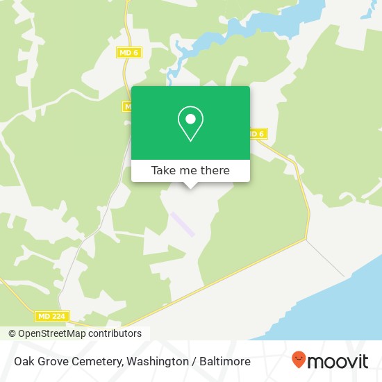 Oak Grove Cemetery map