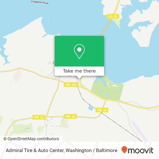 Admiral Tire & Auto Center map
