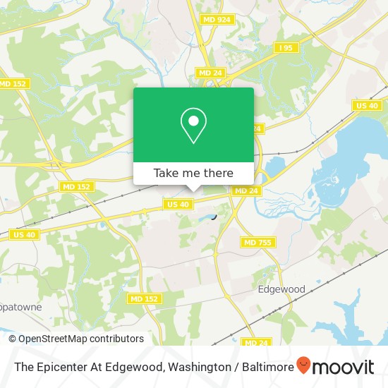 Mapa de The Epicenter At Edgewood
