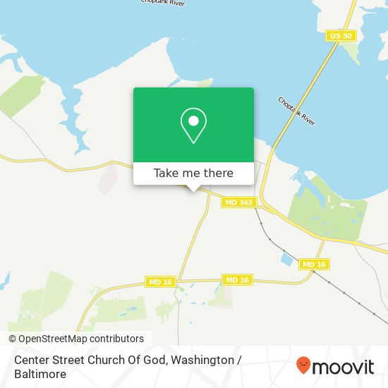 Mapa de Center Street Church Of God
