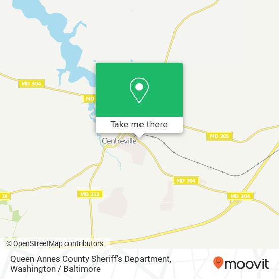 Mapa de Queen Annes County Sheriff's Department