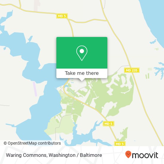 Mapa de Waring Commons