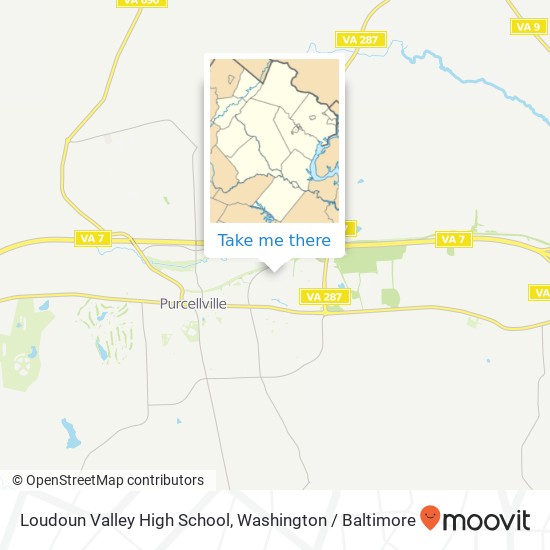 Loudoun Valley High School map