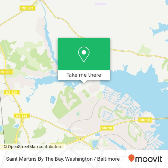Saint Martins By The Bay map