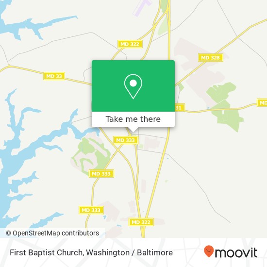 Mapa de First Baptist Church