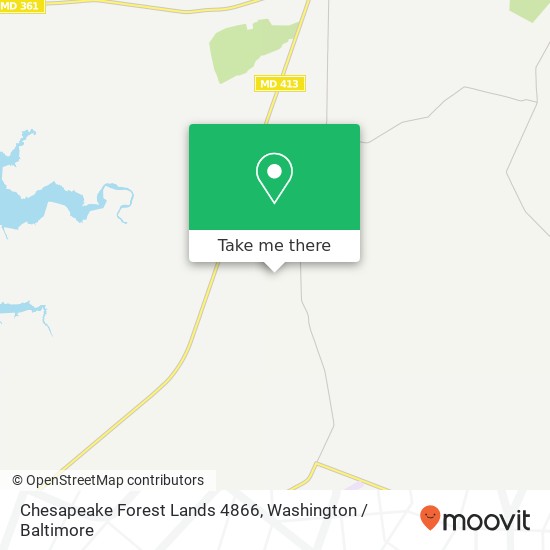 Mapa de Chesapeake Forest Lands 4866