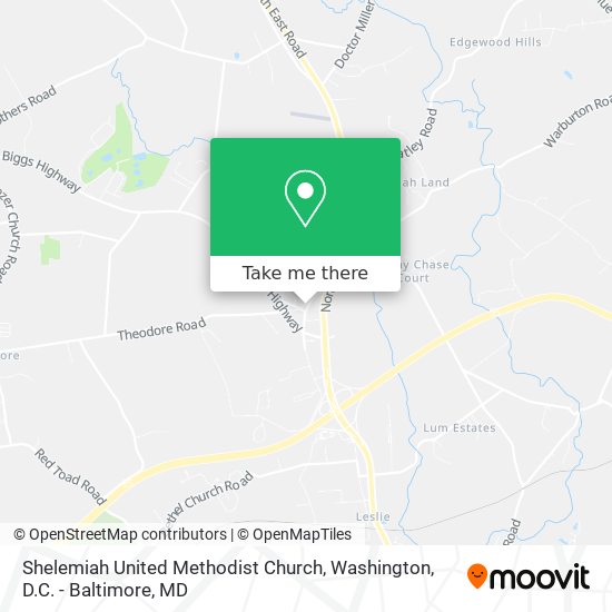 Shelemiah United Methodist Church map