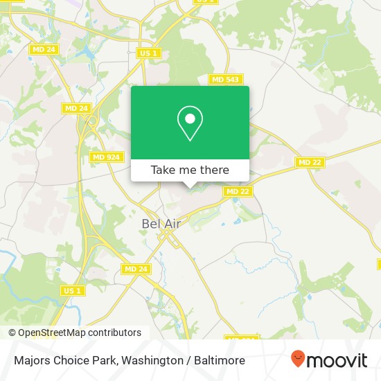 Mapa de Majors Choice Park