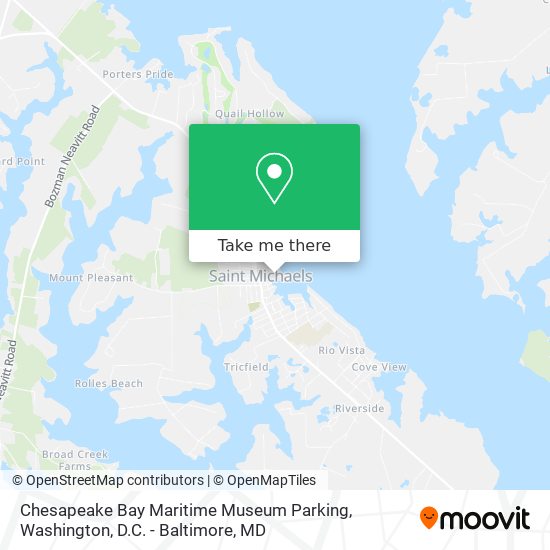 Mapa de Chesapeake Bay Maritime Museum Parking