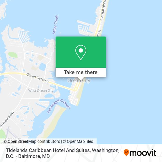 Mapa de Tidelands Caribbean Hotel And Suites