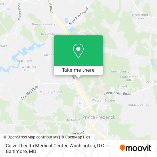 Calverthealth Medical Center map