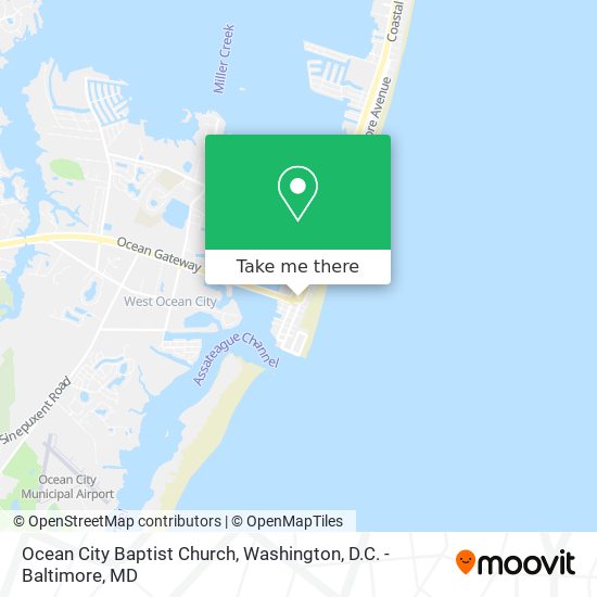 Mapa de Ocean City Baptist Church