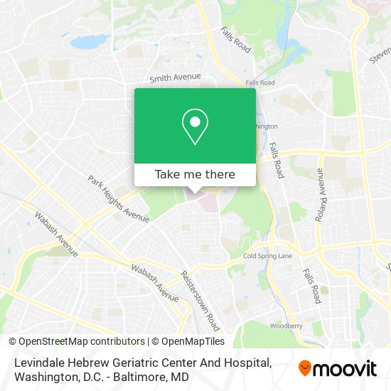 Levindale Hebrew Geriatric Center And Hospital map