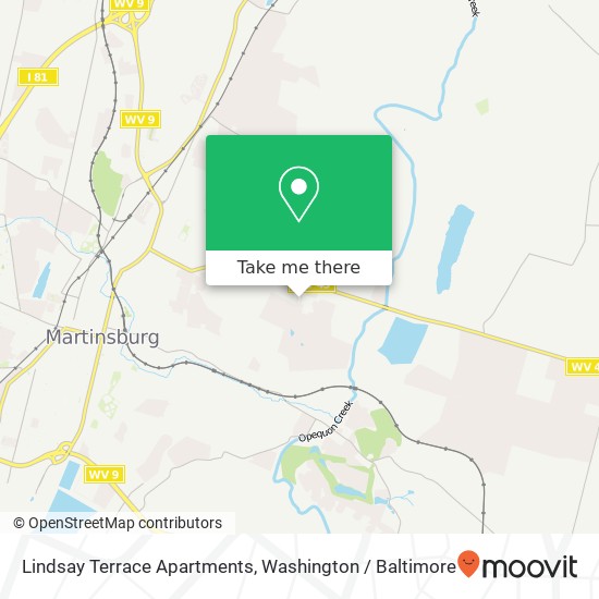 Lindsay Terrace Apartments map