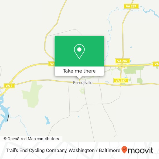 Trail's End Cycling Company map