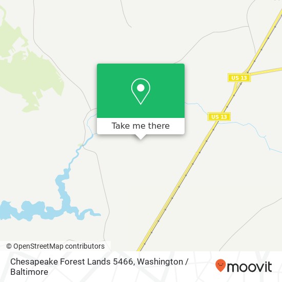 Mapa de Chesapeake Forest Lands 5466