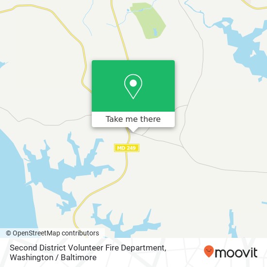 Mapa de Second District Volunteer Fire Department