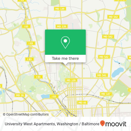 University West Apartments map