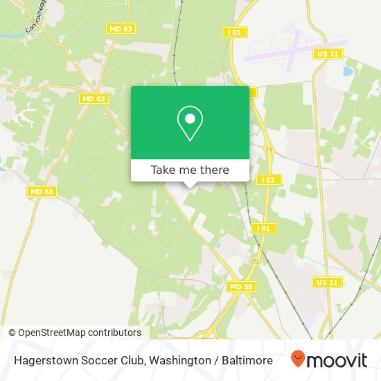 Mapa de Hagerstown Soccer Club