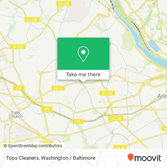 Tops Cleaners map