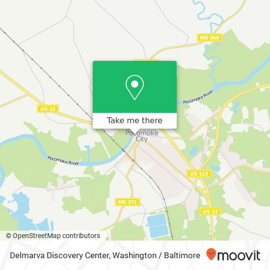 Delmarva Discovery Center map