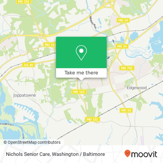 Nichols Senior Care map