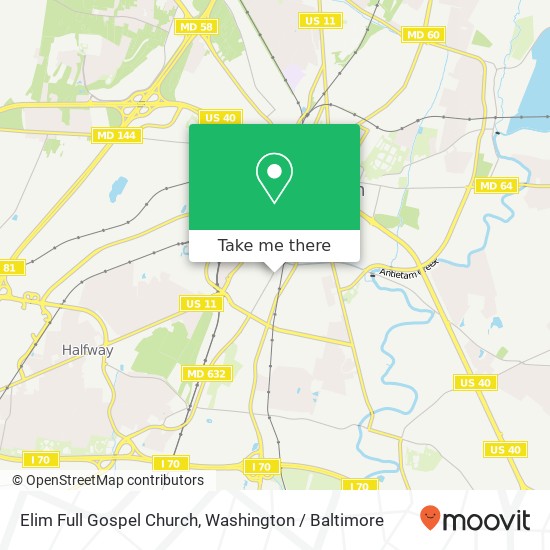 Mapa de Elim Full Gospel Church