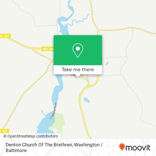 Mapa de Denton Church Of The Brethren