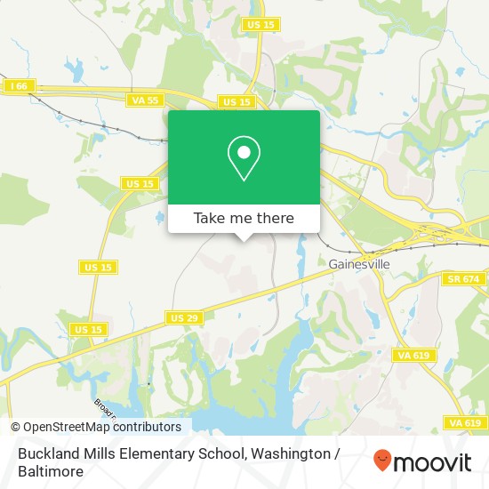 Buckland Mills Elementary School map