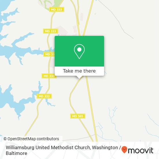 Williamsburg United Methodist Church map