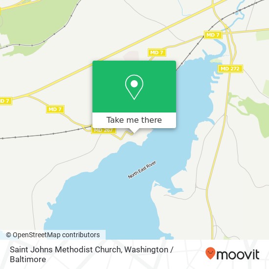Saint Johns Methodist Church map