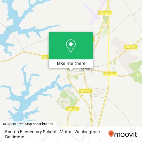 Mapa de Easton Elementary School - Moton