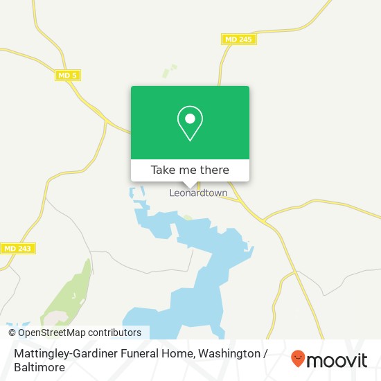 Mattingley-Gardiner Funeral Home map